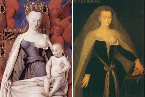 Агнесса Сорель ввела в моду платья с открытой грудью